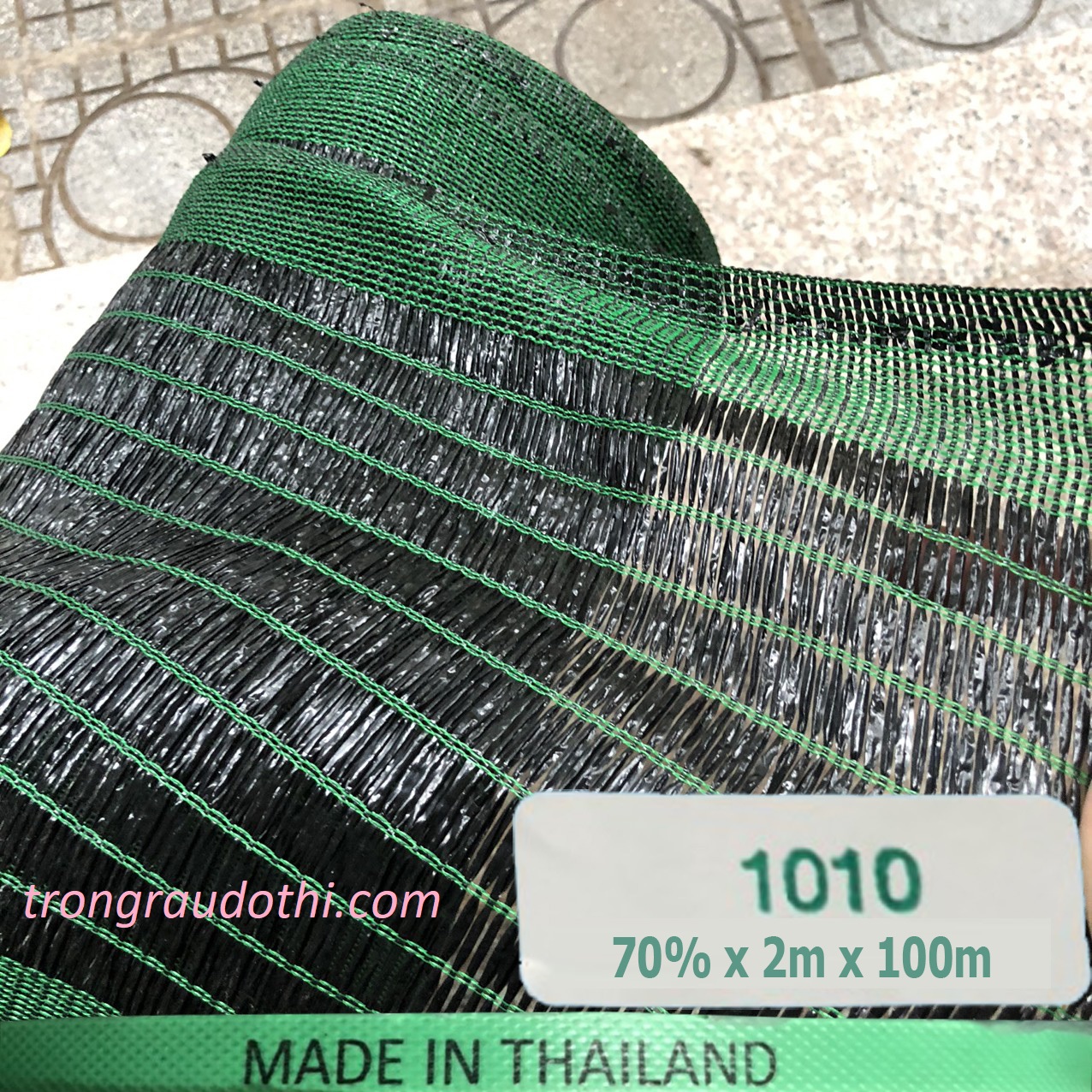 Lưới che nắng Thái Lan 2Mx100, 70% (đen) 